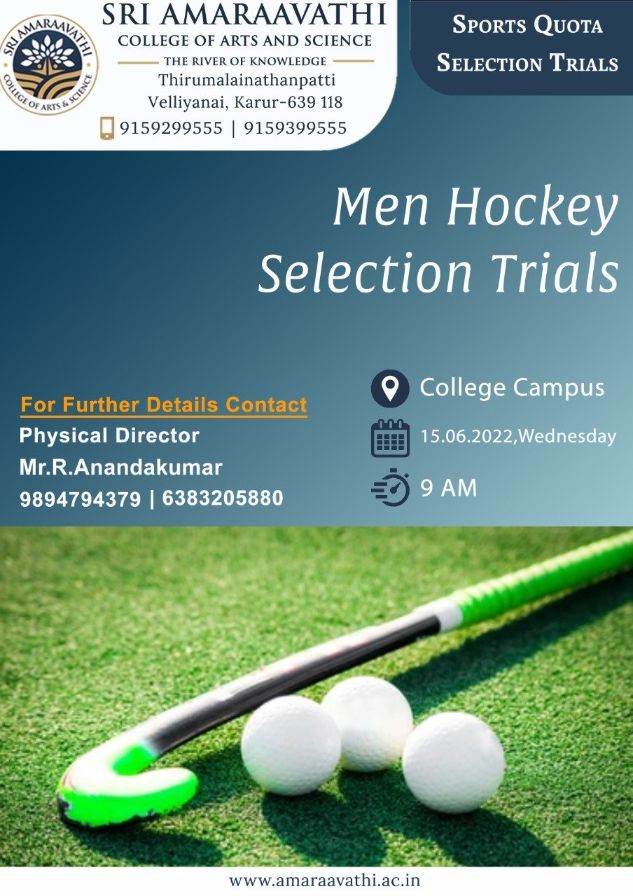 Men Hockey Selection Trails