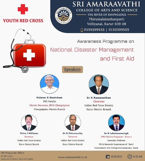 Youth Red Cross – National Disaster Management And First Aid